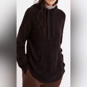 Madewell Wilmington hoodie sweater in Heather Raisin color size Small